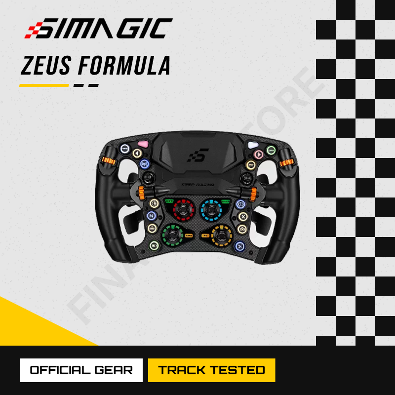 SIMAGIC Zeus Formula ステアリングホイール (オプション) MagicDash4