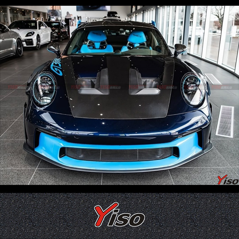 992 GT3 RS ドライカーボンファイバーエンジンフード修正済み 992 GT3 RS エンジンフードに適しています。