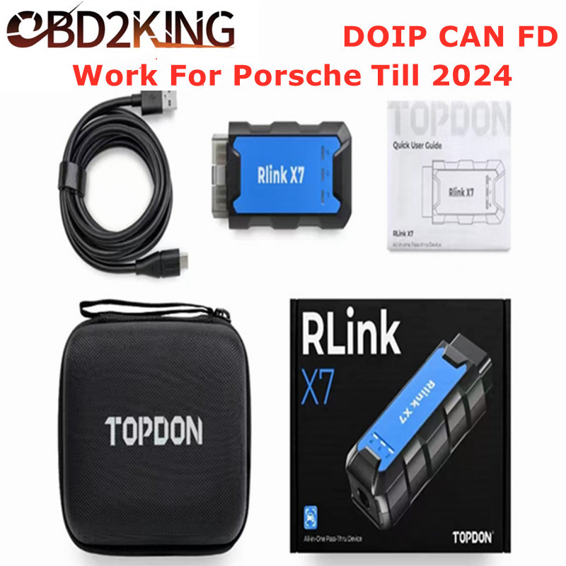 オリジナル TOPDON RLink X7 DOIP CAN FD ポルシェテスター PIWIS III 車診断ツールオンライン/オフラインプログラミング 2024 まで