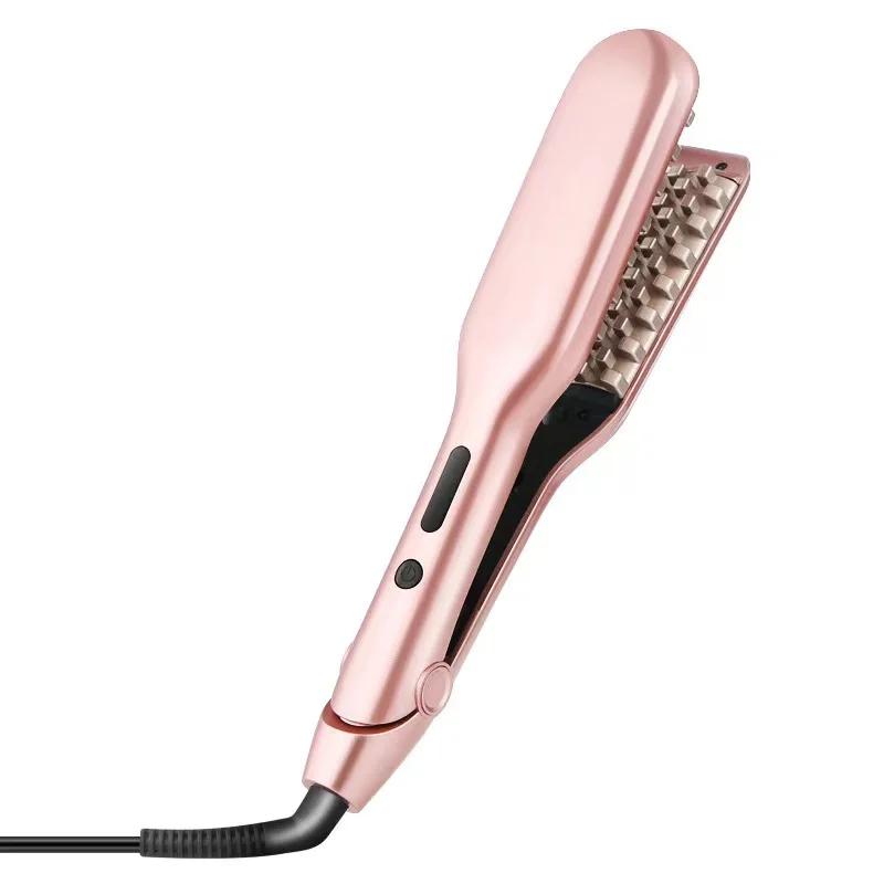 VoluVibe セラミックヘア圧着アイロンカーラーツール、ふわふわボリュームスタイル用 - ヘアテクスチャリングアイロン