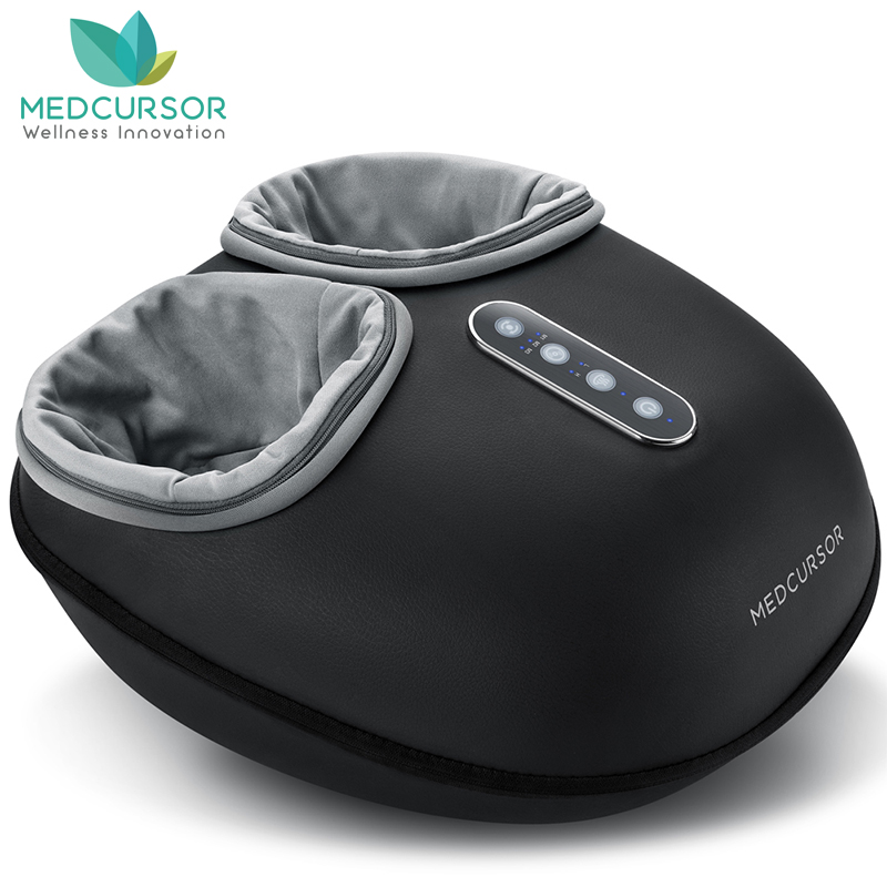 Medcursor 指圧フットマッサージャーマシン ヒートローラー付き 筋肉リラクゼーション 鎮痛電気 完全に包まれたフットマッサージ
