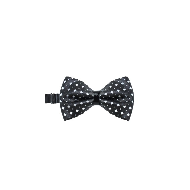 Papillon Man Abaco Tocco Di Minerva PM-502 High Fashion Faux Leather Embroidered Bow Tie Italian High Quality Handmade Silk