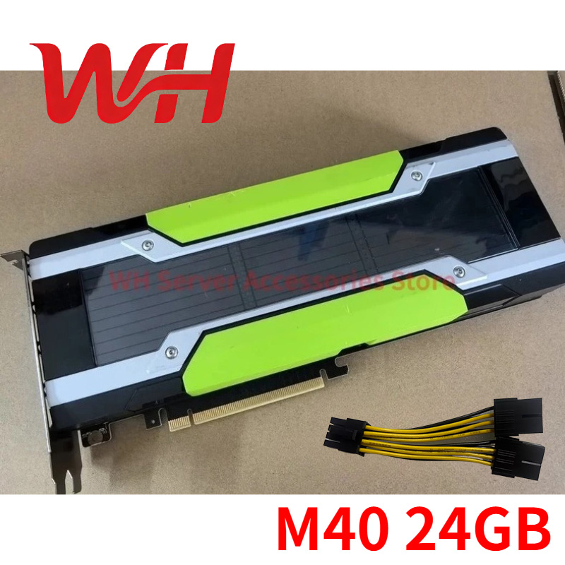 NVIDIA Tesla M40 24GB GDDR5 PCIE GPUグラフィックカード、CUDAコンピューティングアクセラレーターカード（サーバーAI推論ディープラーニング用）
