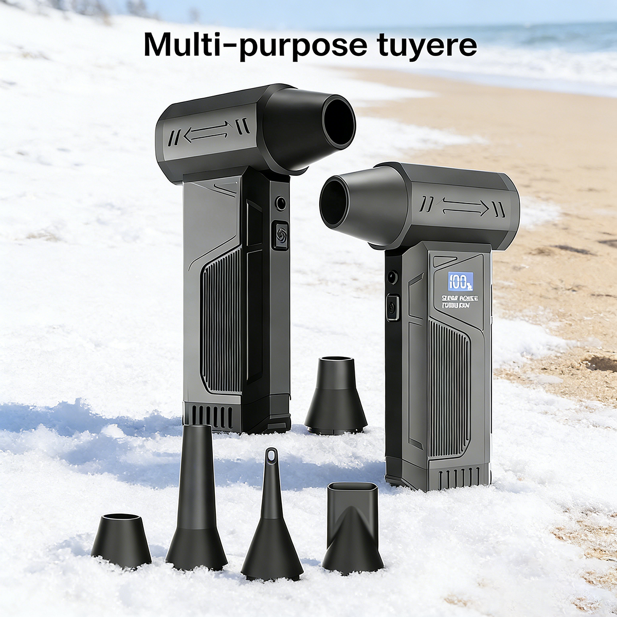 ブラシレスモーターターボファンジェットファンターボ送風機4000mAh 110000RPMハンドヘルドポータブル送風機クリーナー4スピード家庭用屋外バーベキュー
