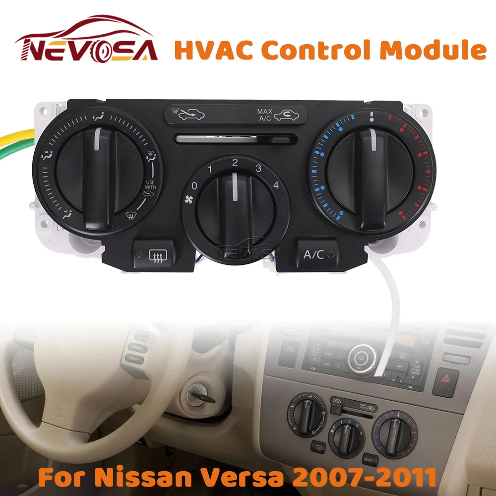 日産ヴァーサ 2007 2008 2009 2010 2011 1.6L 1.8L AC HVAC 制御モジュールエアコン気候制御モジュールパネル 599-216