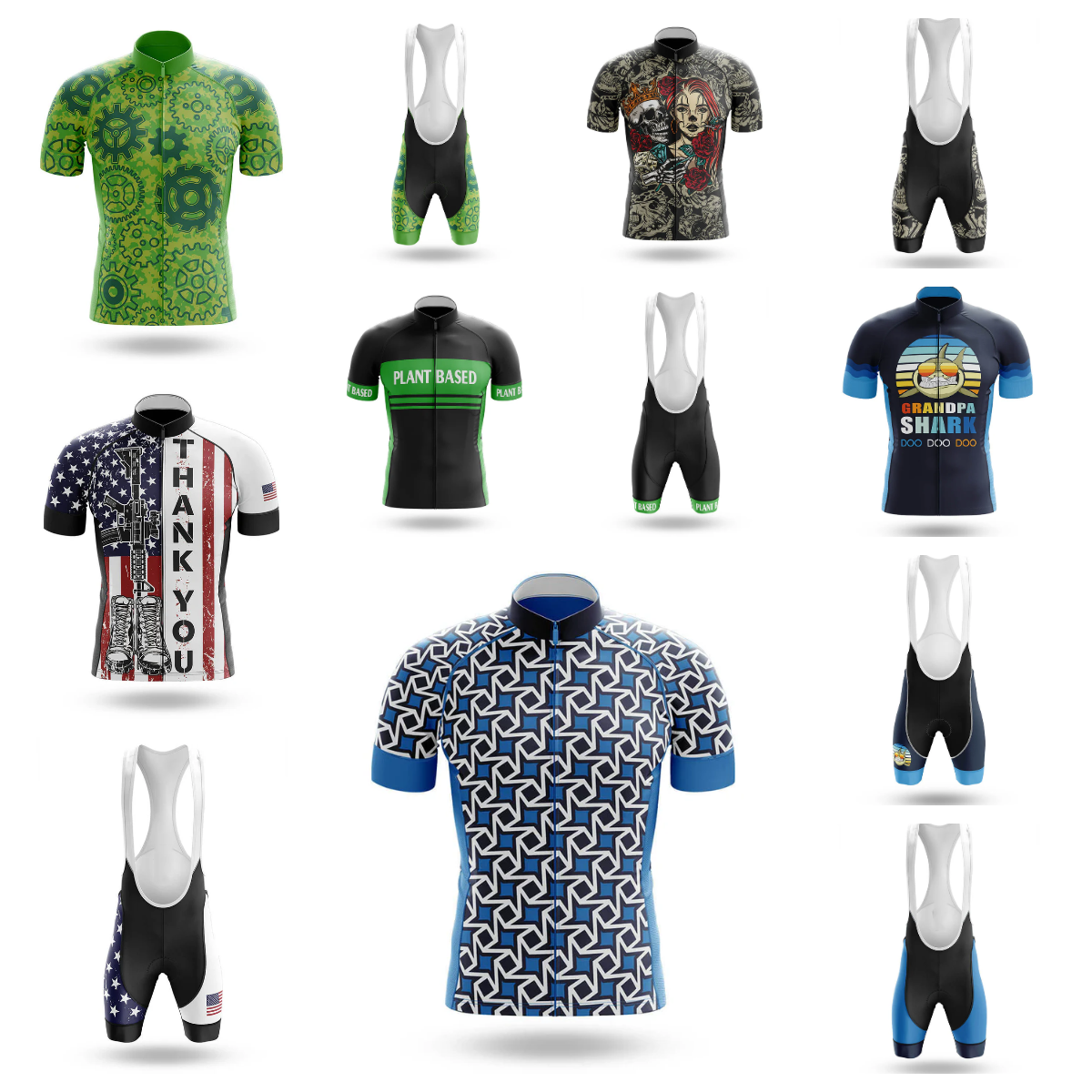 GreenGear 自転車サイクリングジャージ服 Mtb 男性衣料品専門のシャツショーツ男性ジャンパー夏のバイクジャージよだれかけ