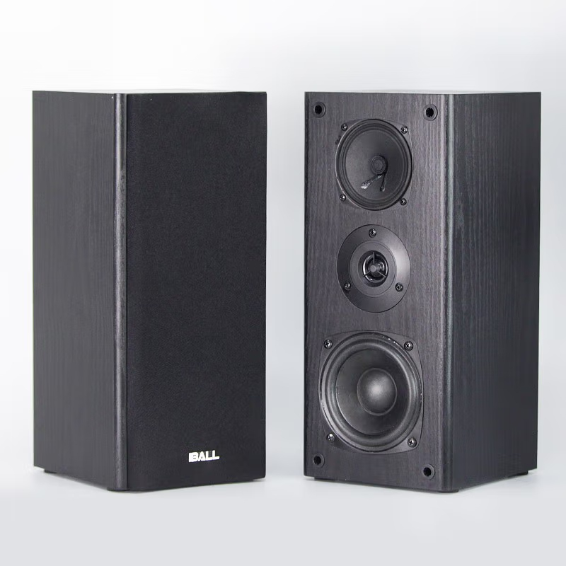 新しい木製パッシブスピーカー 2.0-ch ステレオサウンド 60 ワット RMS Hi-Fi 本棚 Hifi スピーカープロフェッショナルホームシアターシステムラジカセ