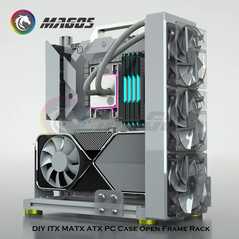 DIY ゲーマーキャビネット MOD ITX MATX PC ケースオープンフレームアルミクリエイティブ ATX タワーデスクトップゲームコンピュータシャーシラック
