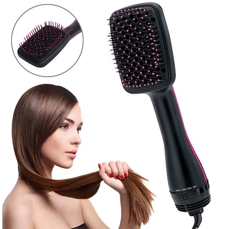 家庭用電気ヘアドライヤーとマッサージコームを 1 台にまとめた AC 電源による高速加熱、イオン技術による 3 段階の速度調整が可能