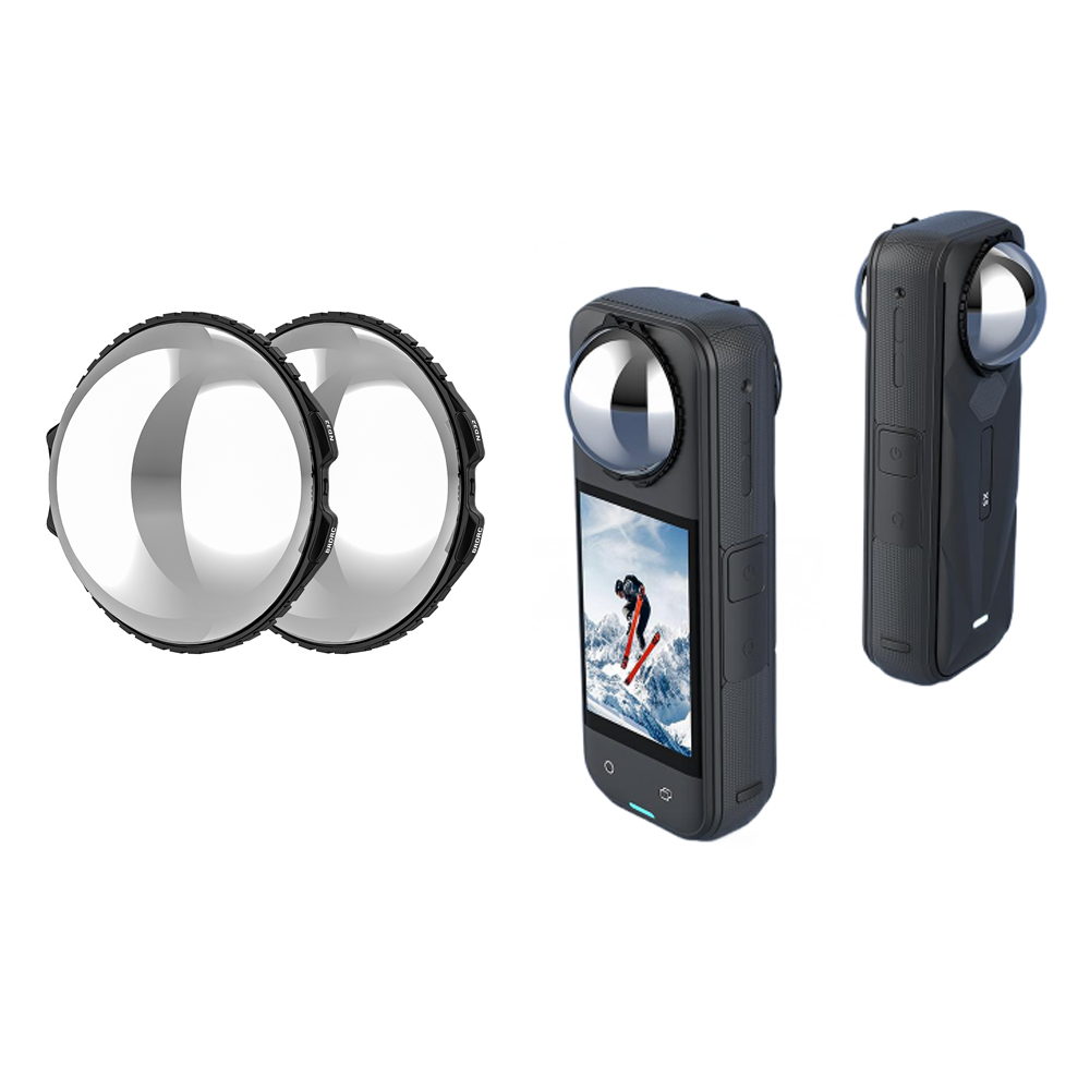 ND フィルター Insta360 X5 用、ND16/32 レンズフィルターセット、3 ストップ光自動検出マルチコート光学ガラスカメラレンズアクセサリー