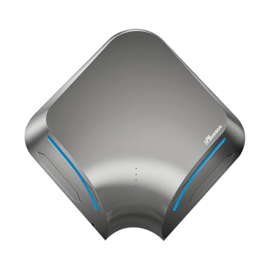 業務用浴室ハンドドライヤー：両面、ステンレス、シルバー、HEPAフィルター1100W高速乾燥スマートセンサー低