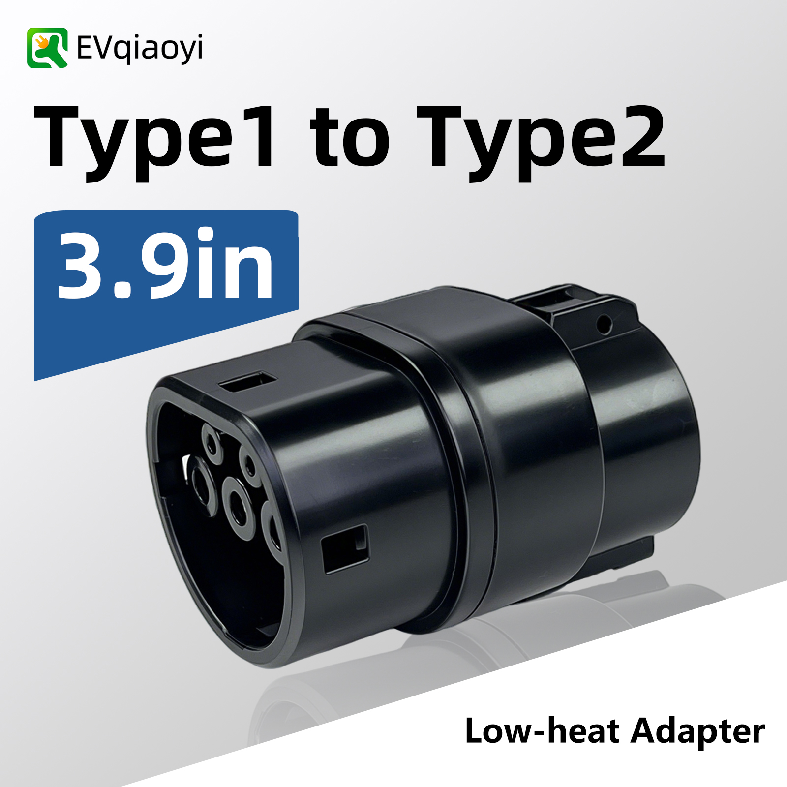 EVqiaoyi J1772 から Type2 アダプター 32A 7kw コネクタ SAE タイプ 1 EV 充電器パイル、タイプ 2 電気自動車用アダプター