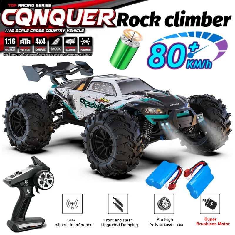 4WD リモートコントロールカーオフロード 4x4 RC カー高速バギートラックスーパーブラシレス 50 または 80KM/H 高速ドリフトレーシングおもちゃギフト