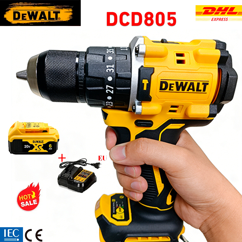 DEWALT リチウム電池 20V 充電式ブラシレスコンパクト電動ドライバーハンドドリルインパクトドリル DCD805