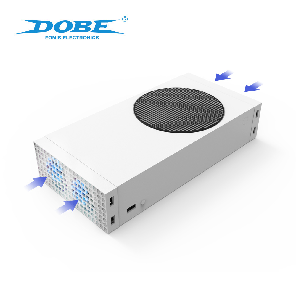 DOBE TYX-0658 Xbox シリーズ X 用垂直冷却スタンド、デュアル ファン付き冷却タワー