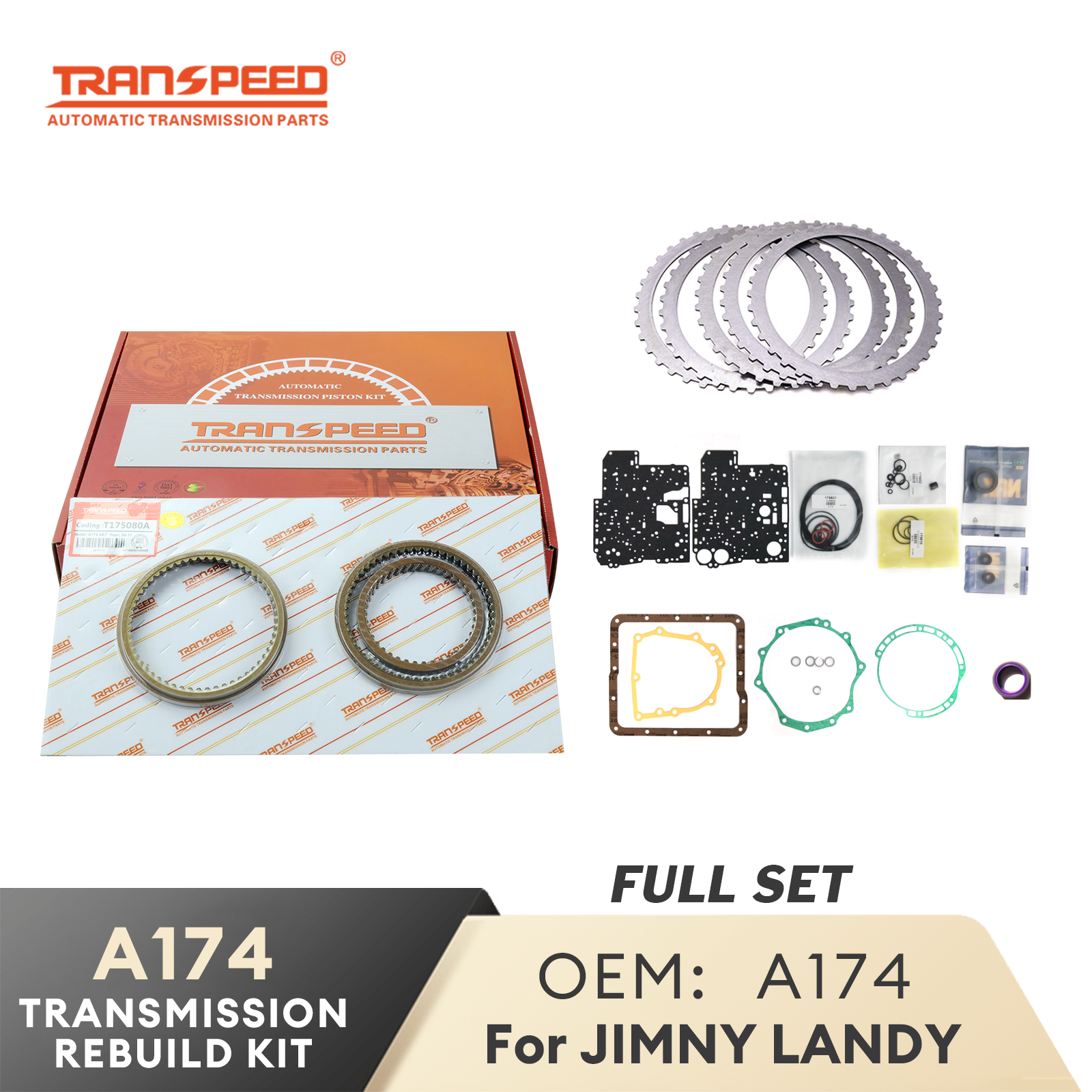 TRANSPEED A174 SR410 SR412 オートマチックトランスミッションギアボックスマスター再構築修理キットジムニーランディカリビアンエスクード E-RV