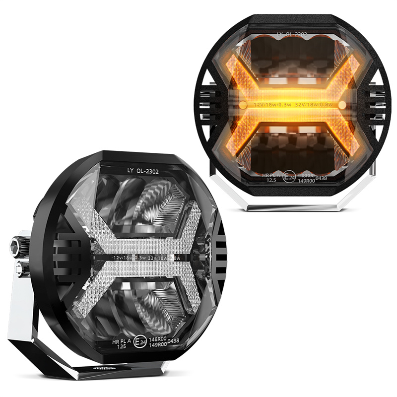 Emark 車 LED ワークライトバー 12v アンバー DRL ドライビングライトスポットライト車のトラック 4x4 オフロード ATV 補助ライトオートバイ用