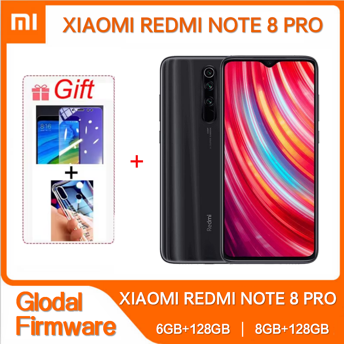 オリジナル Xiaomi Redmi 注 8 プロ 8 ギガバイト 128 ギガバイト 4 グラムスマートフォン NFC Android 携帯電話携帯電話デュアル SIM 携帯電話グローバル ROM