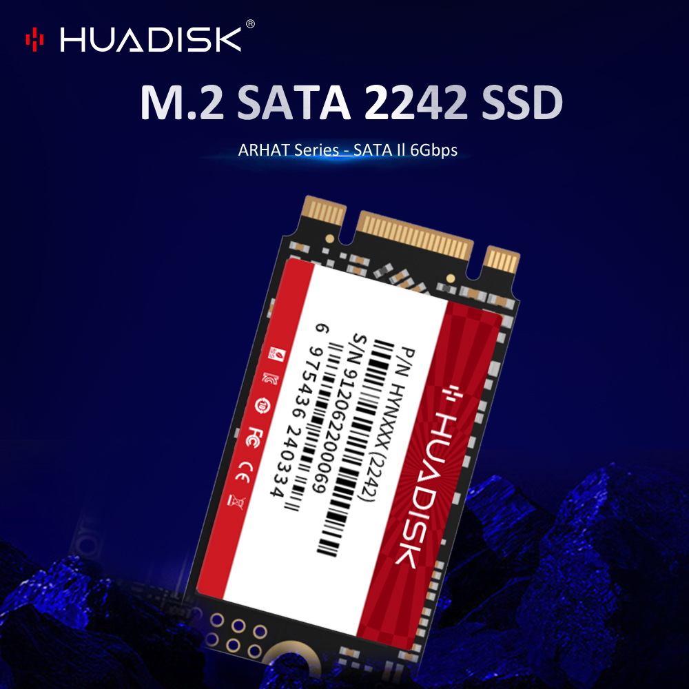 HUADISK M.2 SATA SSD 128 ギガバイト 256 ギガバイト内部ソリッドステートドライブ M2 NGFF 2242 1 テラバイト 2 テラバイトハードディスクデスクトップ Thinkpad