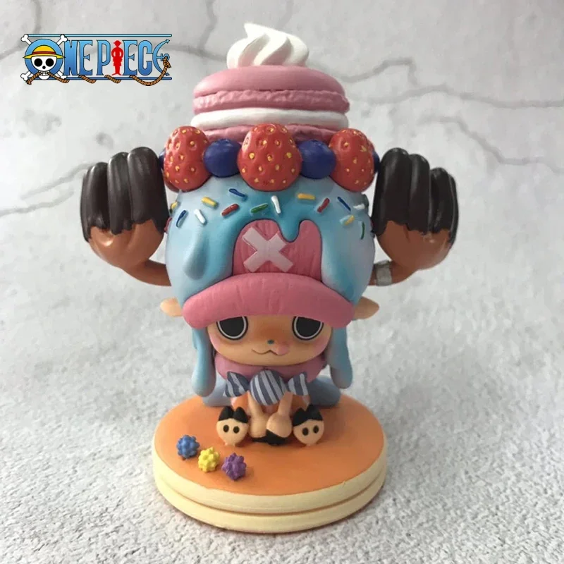 11 センチメートルアニメワンピースアクションフィギュアトニートニーチョッパーキャンディケーキかわいい置物グッズモデルおもちゃ人形誕生日ギフト