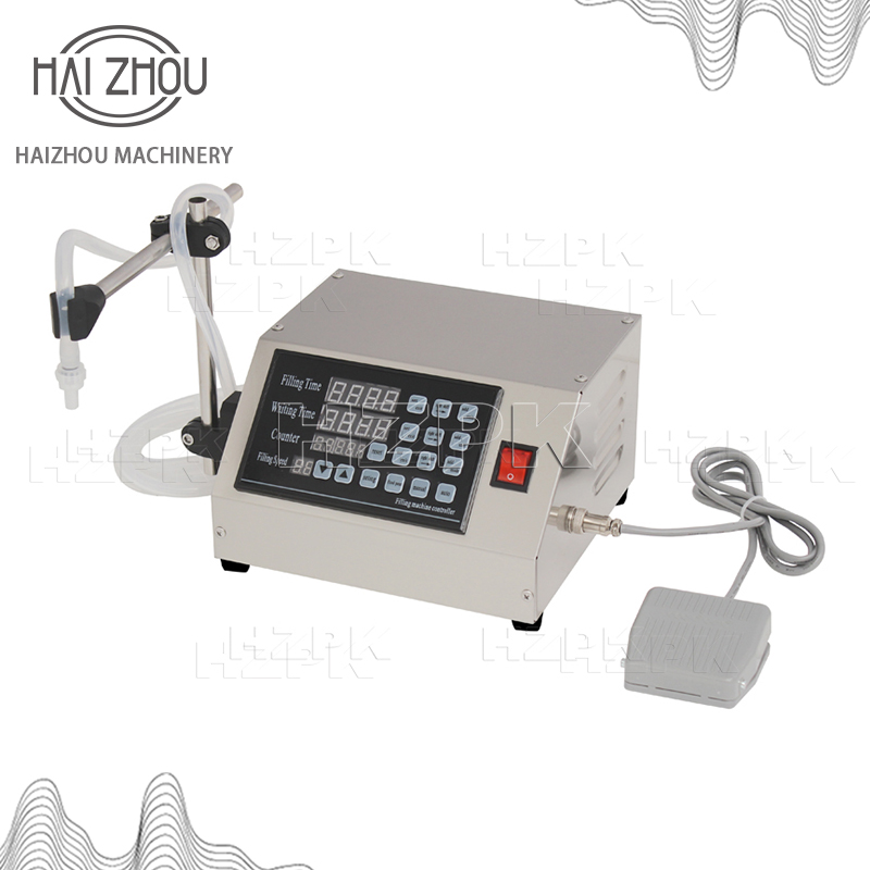 HAIZHOU デジタル制御液体充填機水香水ドリンクミルクジュースダイヤフラムポンプ小ボトルジャー包装 GFK-180