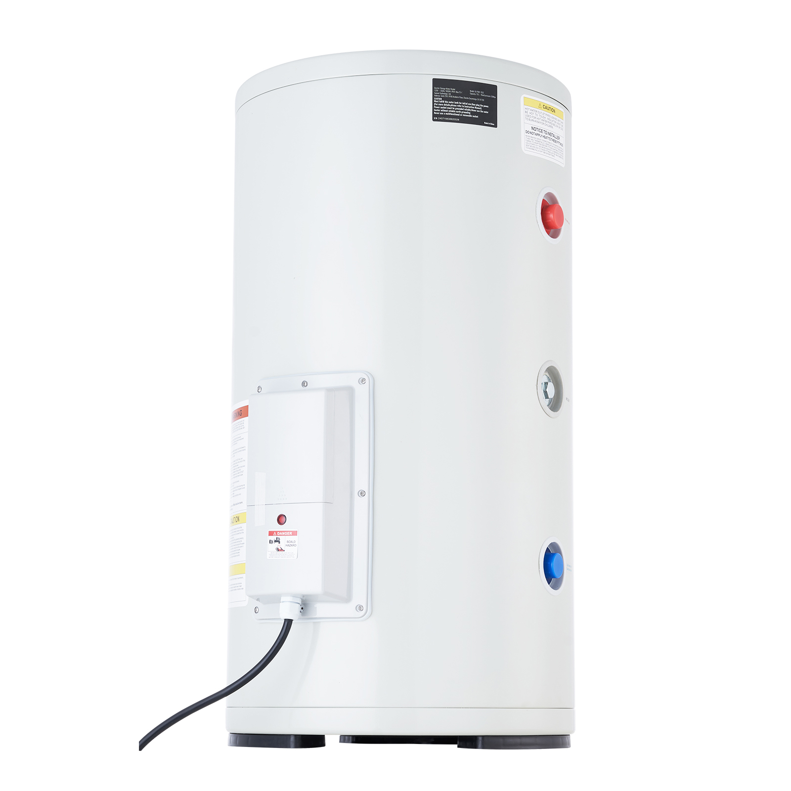 SucceBuy 電気温水器 40/70L タンクインスタント給湯器 1.6Kw タンクレス給湯器 LED ディスプレイノブ制御付き IPX4