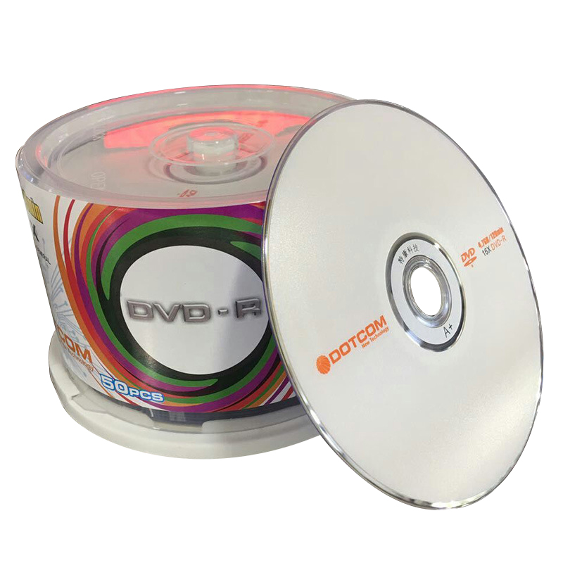 50 個 DVD ドライブ ブランク DVD-R CD ディスク 4.7GB 16X ブルーレイ記録可能メディア コンパクト ライトワンス データストレージ 空の DVD ディスク