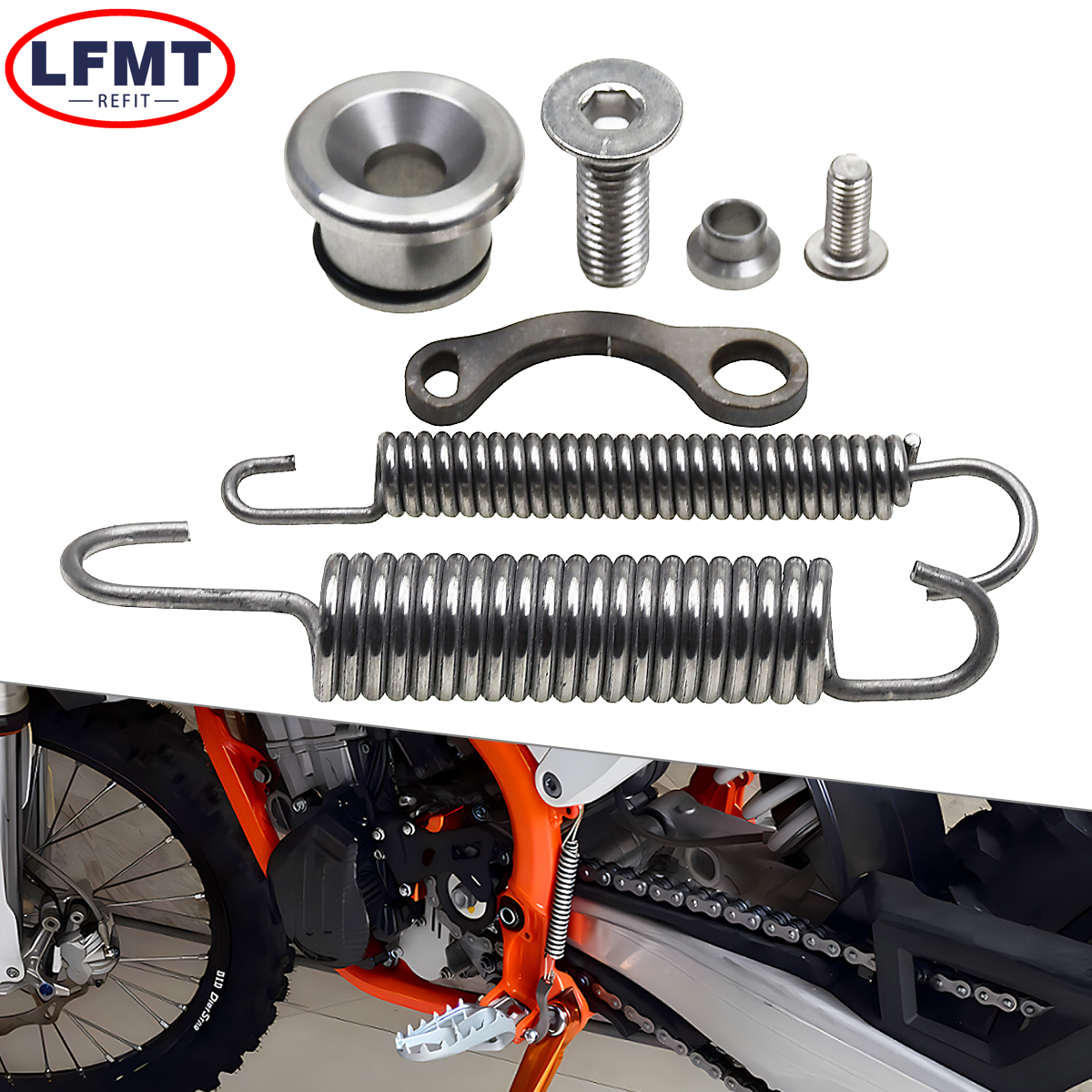 キックスタンドサイドスタンドスプリングキット KTM EXC EXCF XC XCW XCF XCFW 6 日 125 200 250 300 350 450 500 ハスクバーナ FE FX TE TX