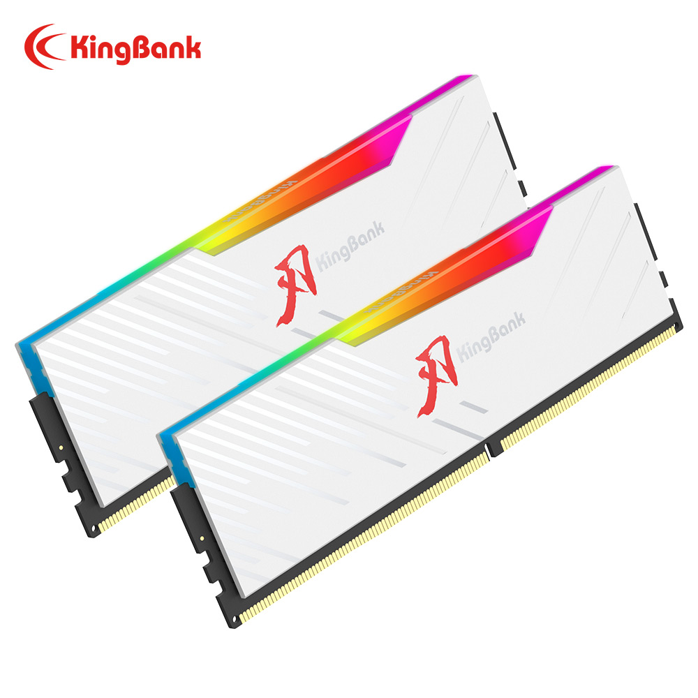 KINGBANK SOARBLADE KRRWシリーズ 48GBx2 DDR5 ホワイトRGBメモリキット 6400MHz Hynix Mダイ搭載 ゲームおよびオーバークロック向け
