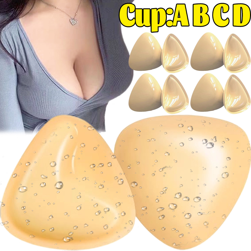 Double Sided Adhesive Sticky Bra IInvisible Nserts Push Up Thick Sponge Breast Lift Pads Women Swimsuit Bikini Cup Enhancer