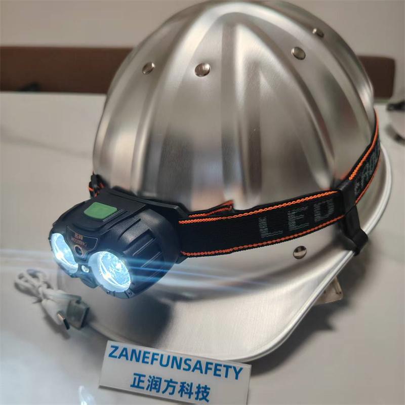 CE アルミニウム安全ヘルメット LED ヘッドライト付き ANSI フルつばハードハットプレミアム建設安全ヘルメット鉱山労働者作業ヘルメット