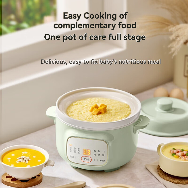 家電スープポット、お粥アーティファクト、インテリジェント全自動スープポット、セラミック小型健康保存シチューポット