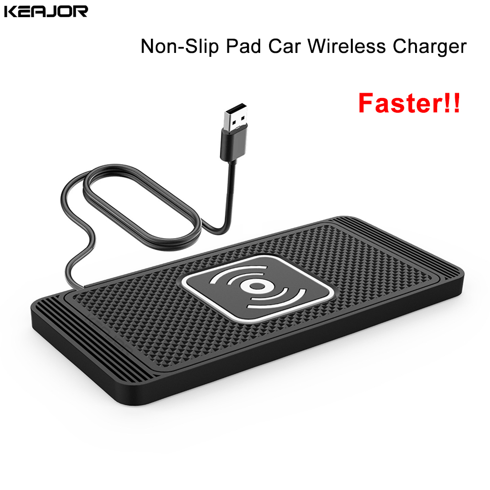 車のワイヤレス充電器シリコーンノンスリップパッド iPhone 15 14 13 12 サムスン S24 S23 Xiaomi 自動車電話高速誘導充電パッド