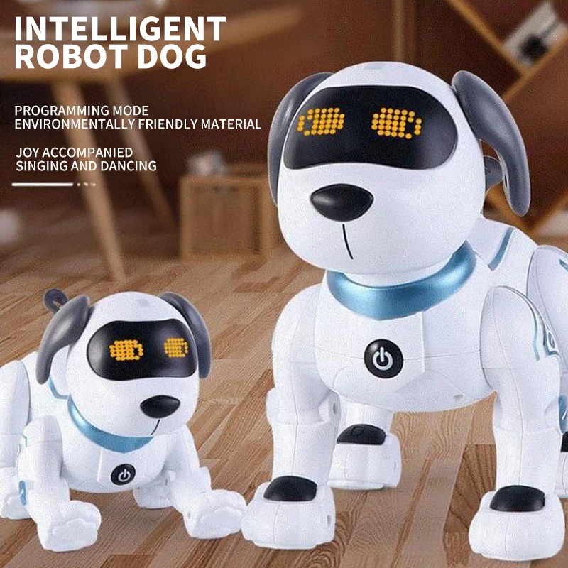 子供用 AI インテリジェントペット犬インテリジェントプログラミング音声タッチセンシング機械式犬ロボット子供のギフトに最適