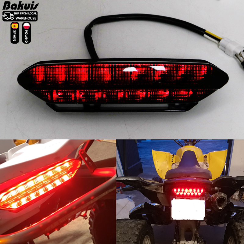 ATV 赤色 LED テールライトブレーキストップライト LED リアランプヤマハ YFZ 450 YFZ450 2006 2007 2008 2009 リアライトオートバイ