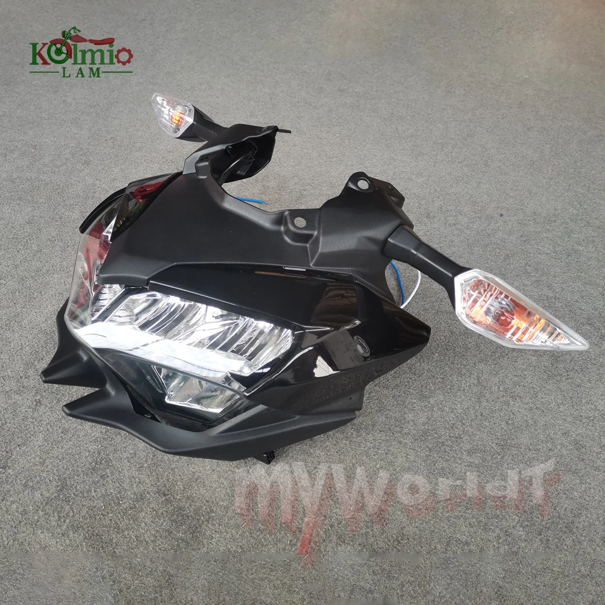 カワサキ Z650 ER650 2020 - 2025 Z 650 オートバイのヘッドライトフロントヘッドカウルアッパーノーズフェアリングターンシグナル