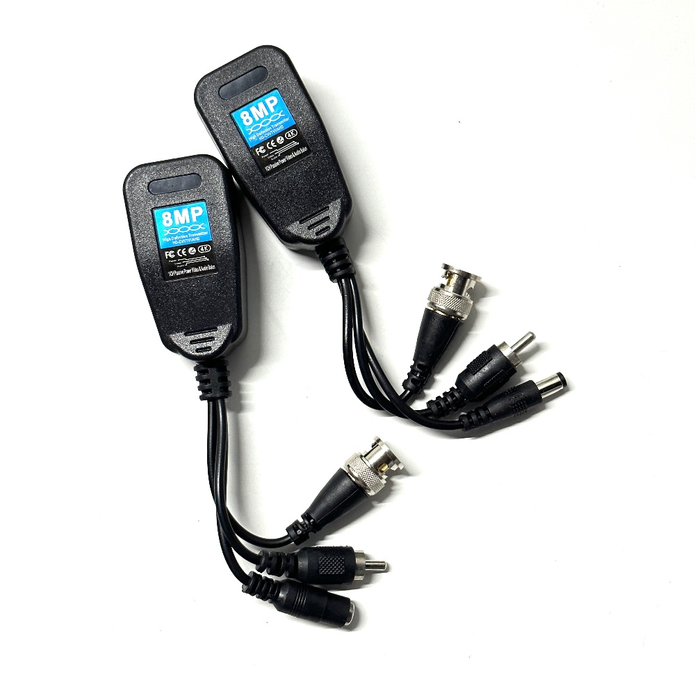 8MP BNC に RJ45 パッシブビデオバランビデオパワーオーディオ 3 IN 1 ツイストペア BNC トランシーバー CCTV カメラ用