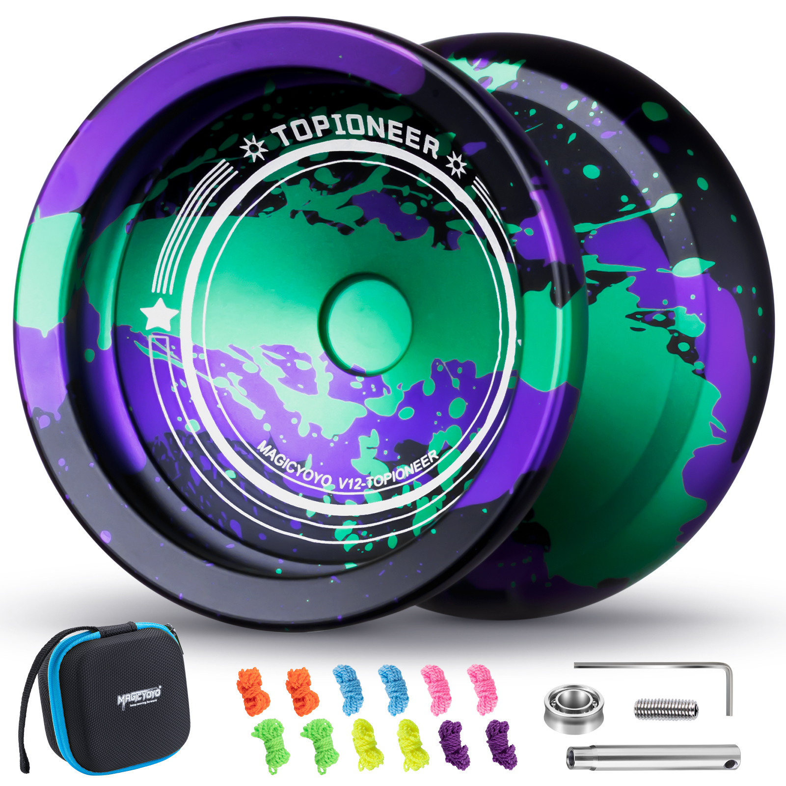 MAGICYOYO V12 上級者向けプロフェッショナルヨーヨー、子供向け初心者向けデュアルファンクションヨーヨー