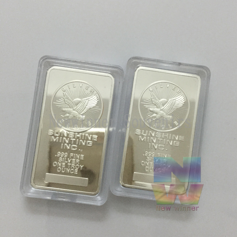 非磁性 1 オンス トロイ ファイン シルバー 999 グッズ コイン パン JM ミント イーグル アメリカン シルバー 地金バー