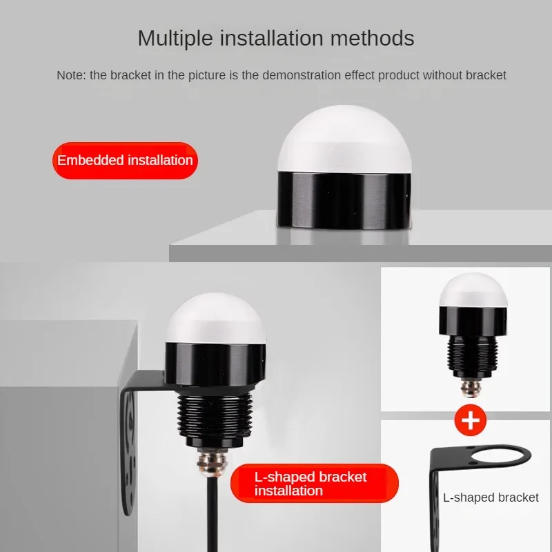 Dia30mm ミニ 3 色 LED アルミ信号インジケータランプ工作機械機器 24V IP66 防水耐油警告ランプ