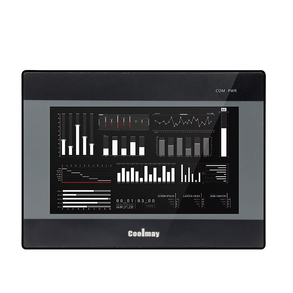 Coolmay 7 インチ HMI PLC オールインワン EX3U-8070H-44MRT RS232/RS485 PLC コントローラー プログラミング PLC HMI タッチ パネル統合