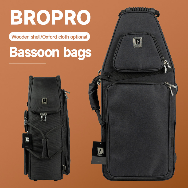 Bropro ファゴットバッグポータブルバッグ肥厚大型楽器バッグオックスフォード布軽量楽器バックパック