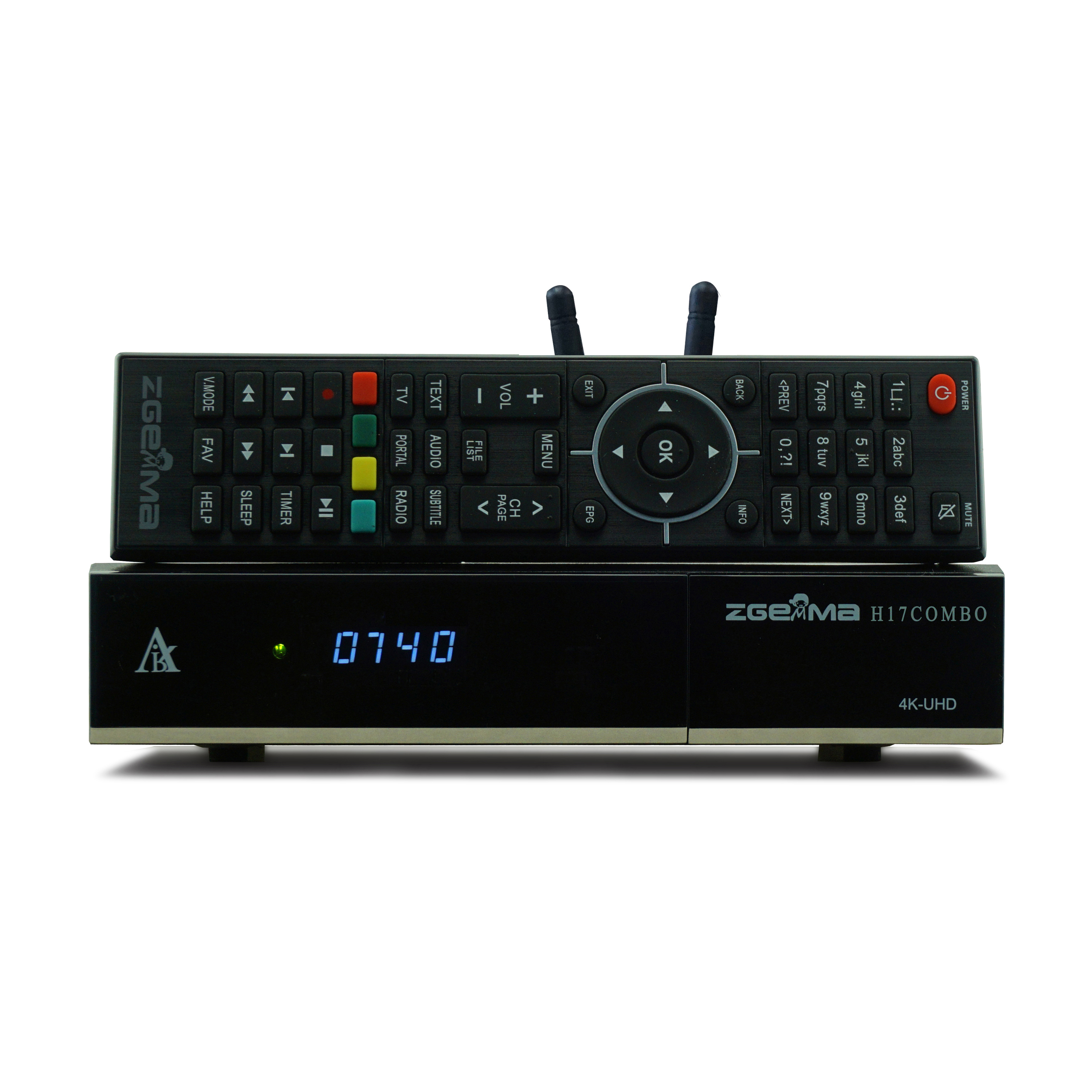 卫星電視受信機4k ZGEMMA H17COMBO DVB S2X+DVB T2/C、配备Enigma2 Linuxオペレーティングシステム机顶盒