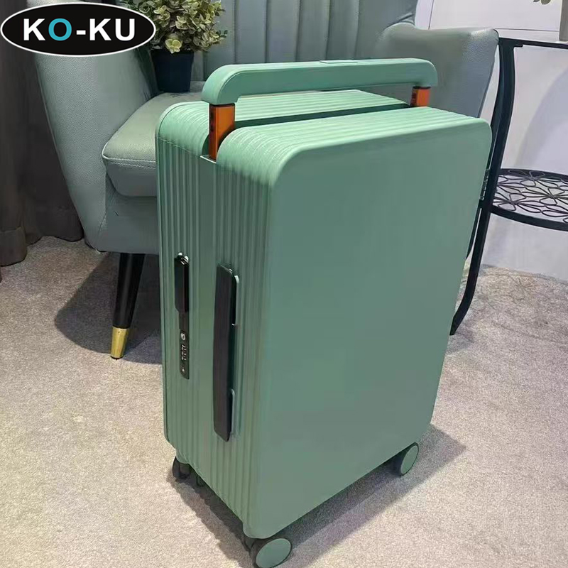 KO-KU ワイドトロリー アルミフレーム スーツケース サイレント ユニバーサル ホイール 荷物 24 インチ 機内持ち込みスーツケース 20 インチ搭乗ボックス