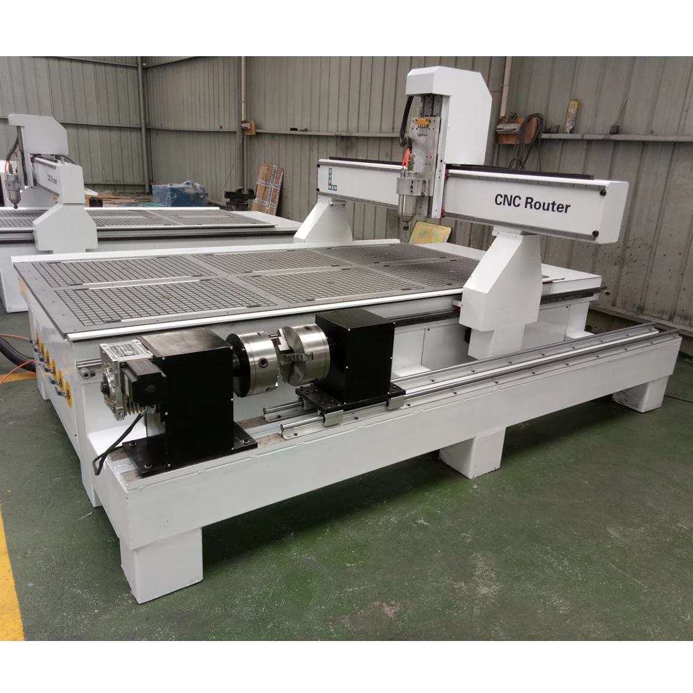 大工業界用 4 軸 1325 ヘビーデューティ多機能木工機械 3D 木材 CNC ルーター