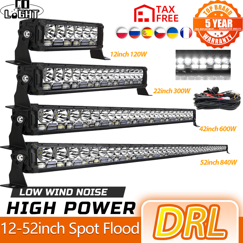 CO LIGHT 10/12/22/32/42/52 インチオフロード Led ライトバースポットフラッドコンボ DRL Led ワークライト Lada 車 4WD トラック SUV ATV 12V 24V