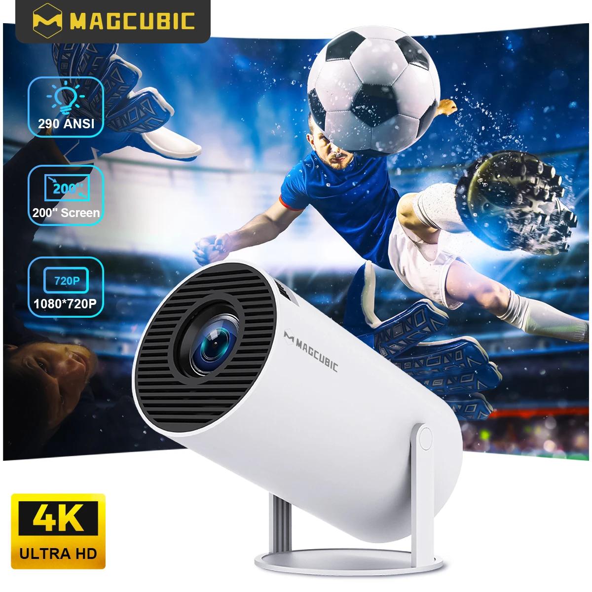 MAGCUBIC プロジェクター HY300 プロ 8K Android 14 デュアル Wifi6 290ANSI Allwinner H726 BT5.4 1080P 1280*720P ホームシネマ屋外プロジェクター