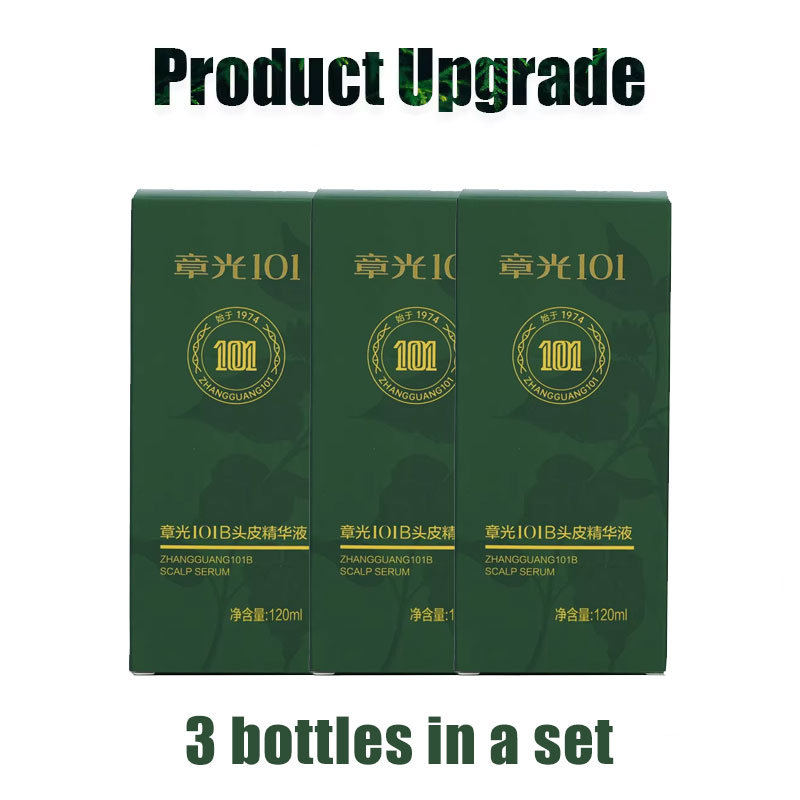 育毛剤張光 101B 101M 120ML * 3 強力な漢方薬療法ヘアトリートメントエッセンス 100% オリジナル