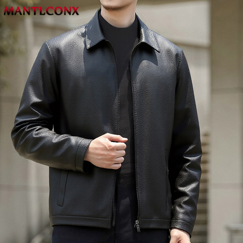 秋冬高級オートバイレザージャケット男性 PU ジャケットジッパーアップレザーコート男性クラシックカジュアル PU レザージャケット黒