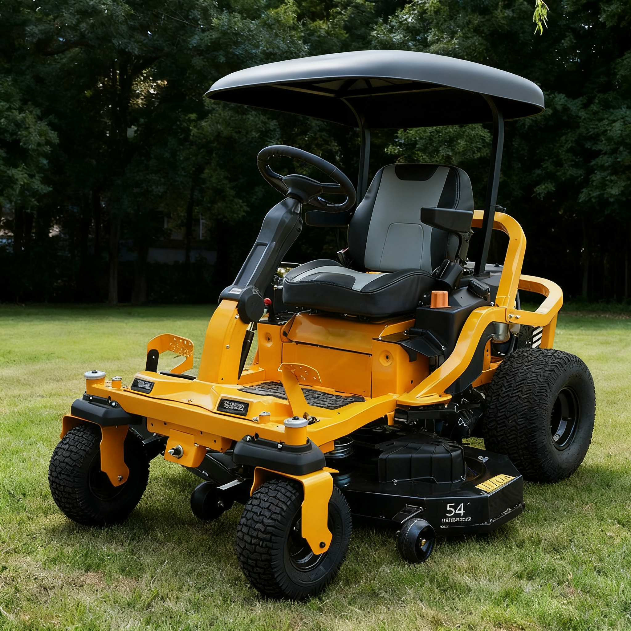 54 インチ乗用芝刈り機 26HP 商業ガーデントラクター 3 で 1 マルチング袋詰め側排出面積不動産造園用